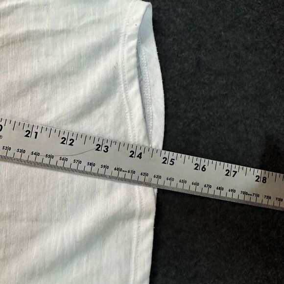 White House Black Market Draped Metallic Embellished Split Neck Knit Top Womens - Picture 10 of 10